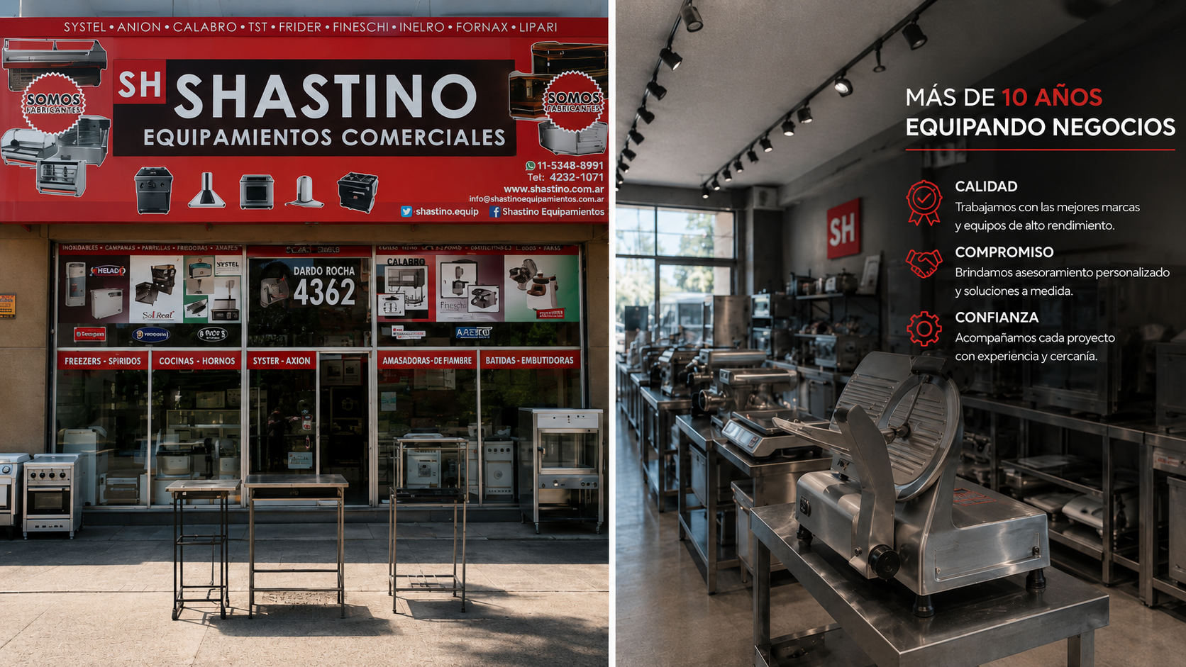 SHASTINO equipamiento profesional