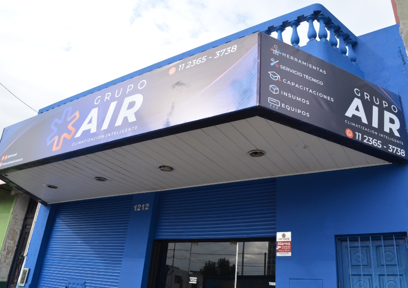 Fachada del local Grupo Air en Avellaneda